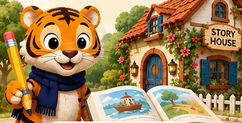 Pilihan cerita bergambar dalam Reading Village